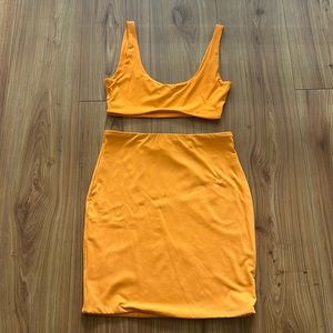 Matching 2 piece orange Meshki Set